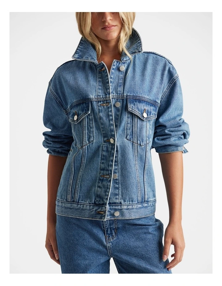Nakita Denim Jacket in Blue image 3