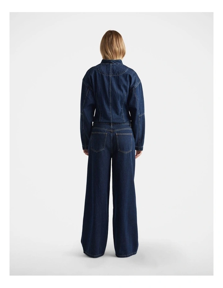 Elena Wide Leg Jean in Blue image 2