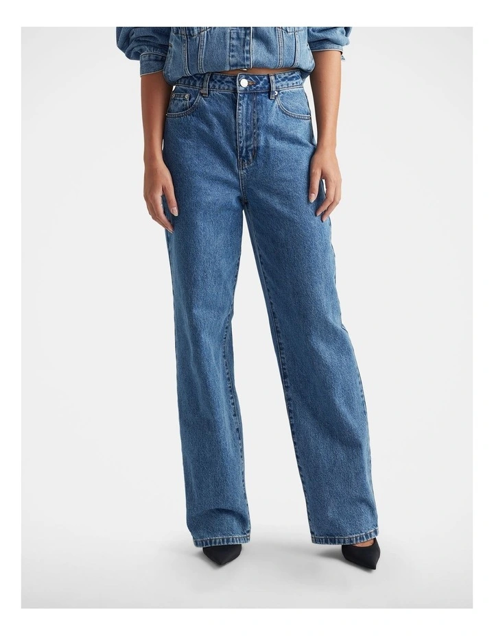 Ariana Straight Leg Jean in Blue image 3