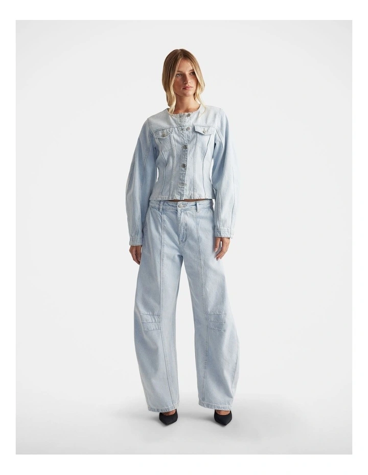 Amaya Barrel Jean in Blue image 1