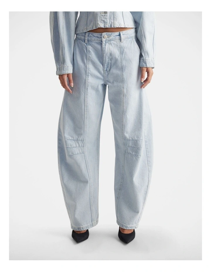 Amaya Barrel Jean in Blue image 3