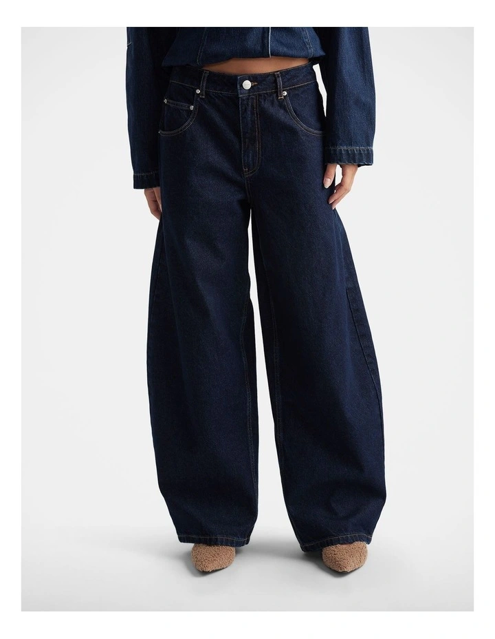 Daisy Horseshoe Jeans in Blue image 3