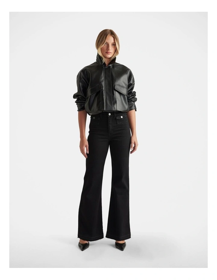 Bea Flare Jeans in Black image 1
