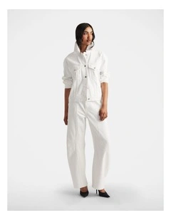 Amaya Barrel Jeans in White