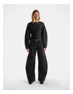 Amaya Barrel Jeans in Black