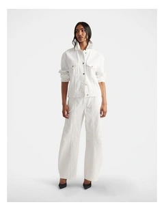 Nakita Denim Jacket in White