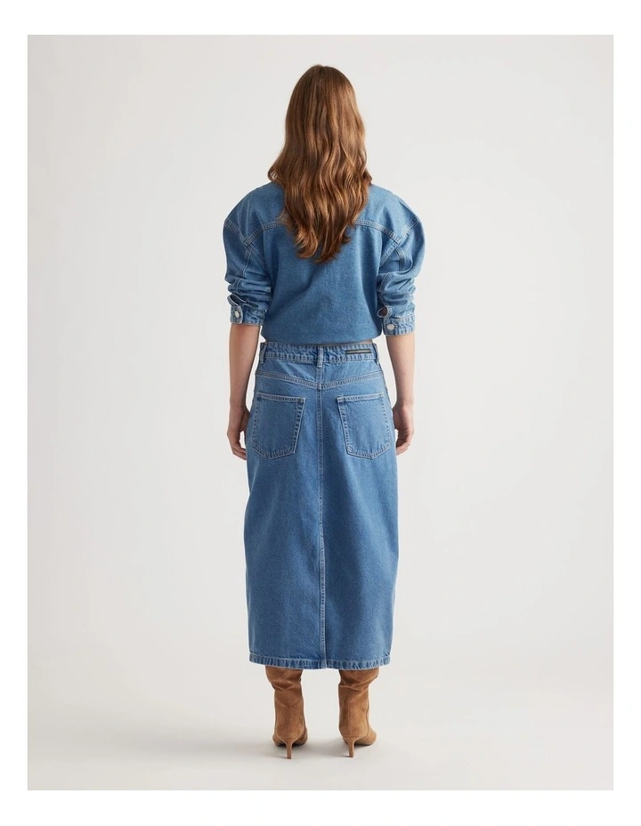 Luna Denim Midi Skirt image 2