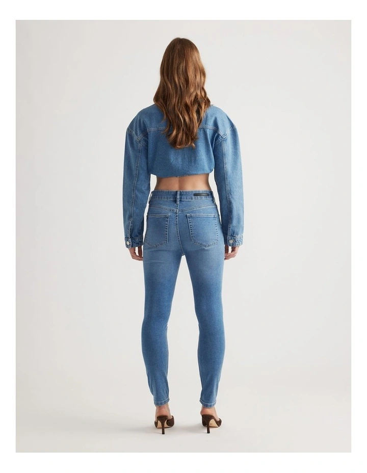 Chloe Denim Skinny Jean in Blue image 2