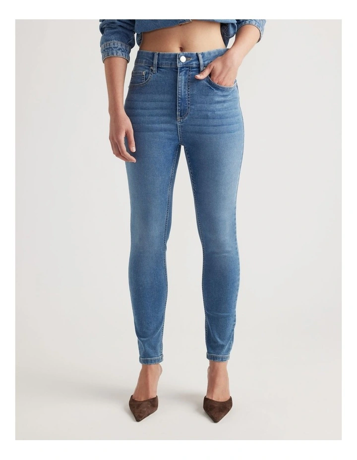 Chloe Denim Skinny Jean in Blue image 3