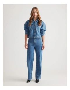 Sophia Stretch Straight Jean in Blue