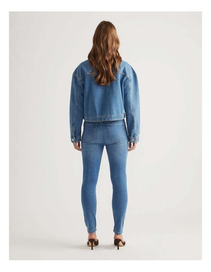 Dahlia Cropped Trucker Jacket image 2