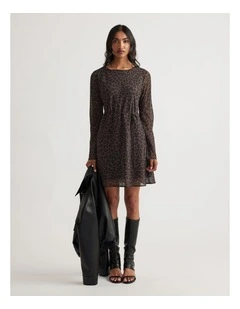 Chelsea Georgette Mini Dress in Multi