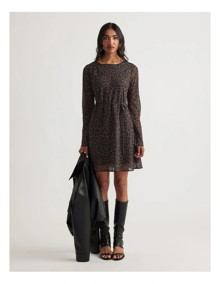 Chelsea Georgette Mini Dress in Multi image 1