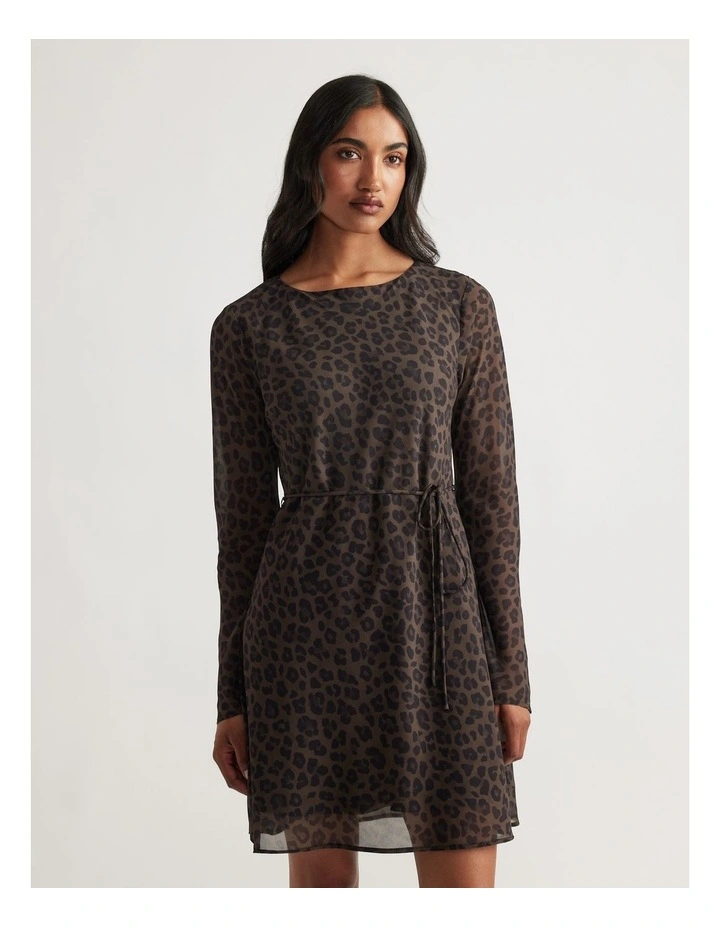 Chelsea Georgette Mini Dress in Multi image 3