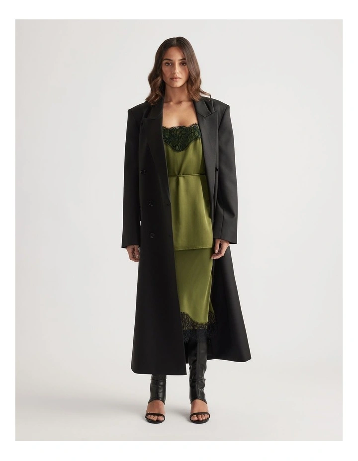 Sophia Lace Skirt in Pesto image 3