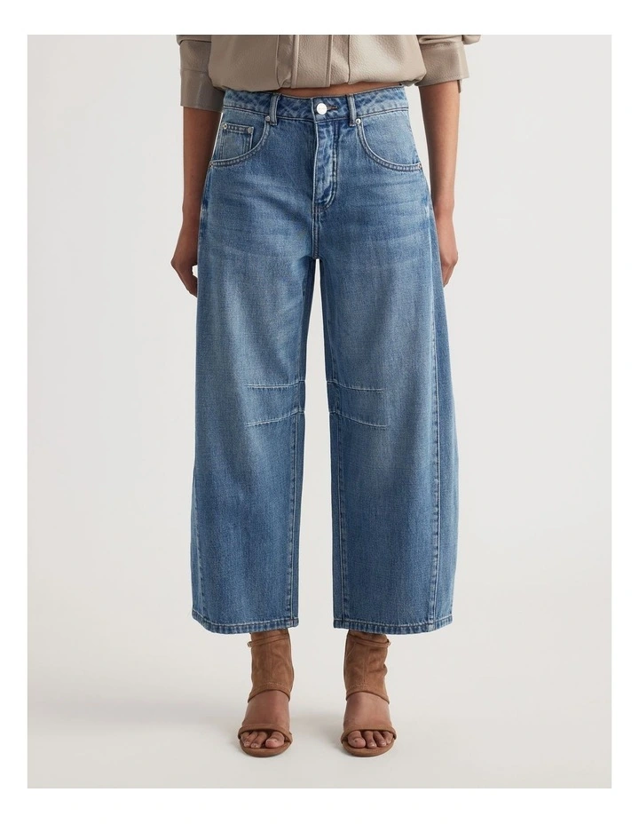 Tilly Barrel Jean in Blue image 3