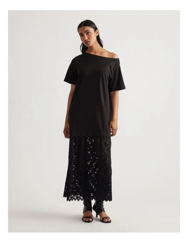 Alexis Lace Maxi Dress in Black image 1