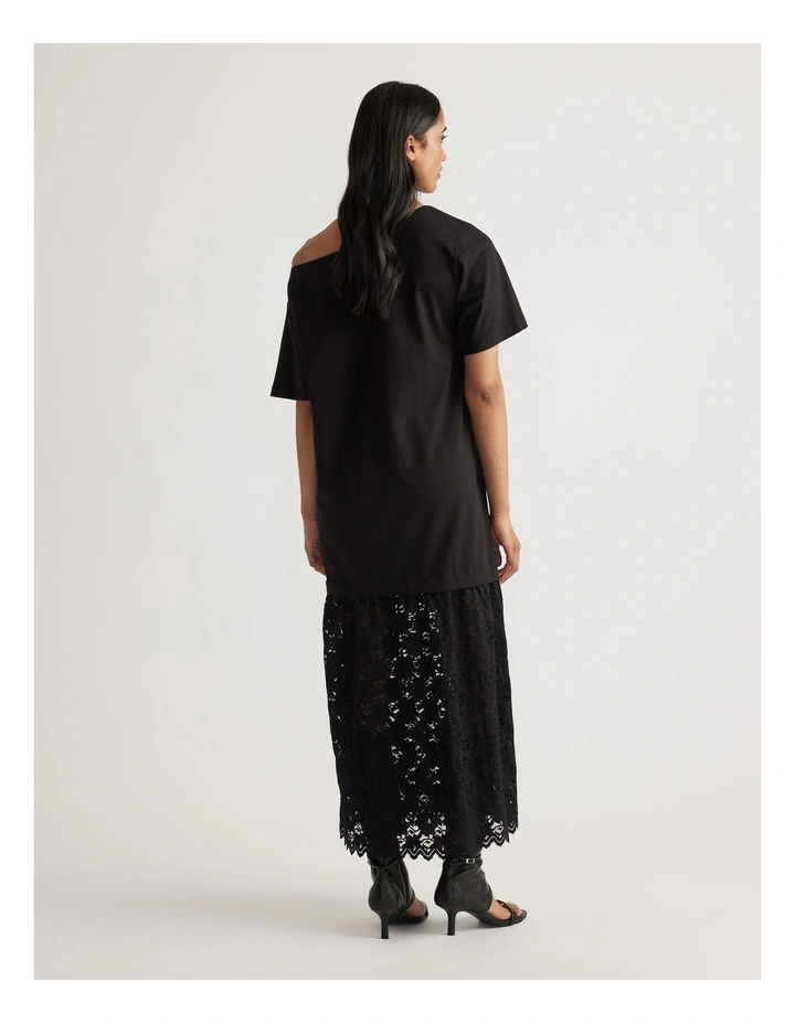 Alexis Lace Maxi Dress in Black image 2