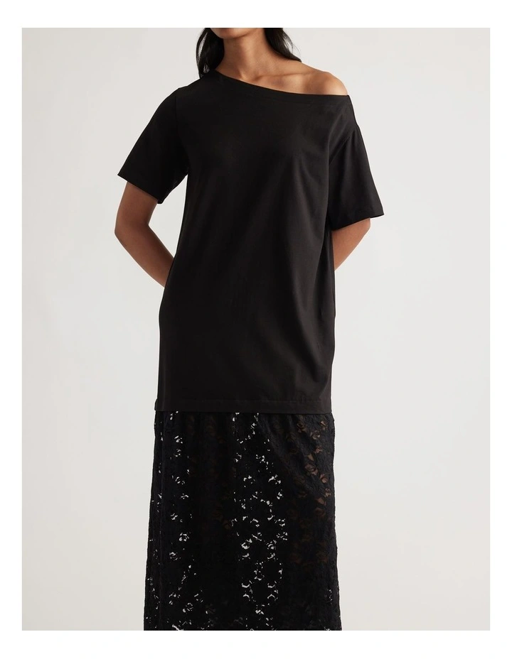 Alexis Lace Maxi Dress in Black image 3