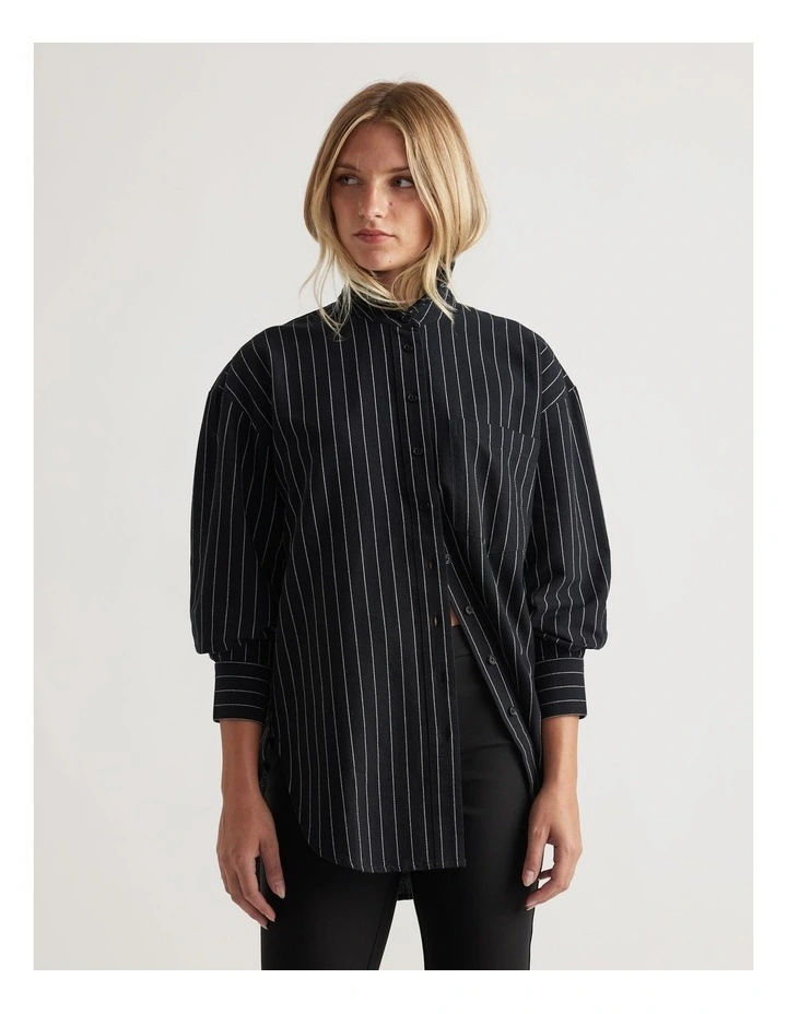 Heather Oxford Oversized Shirt image 3