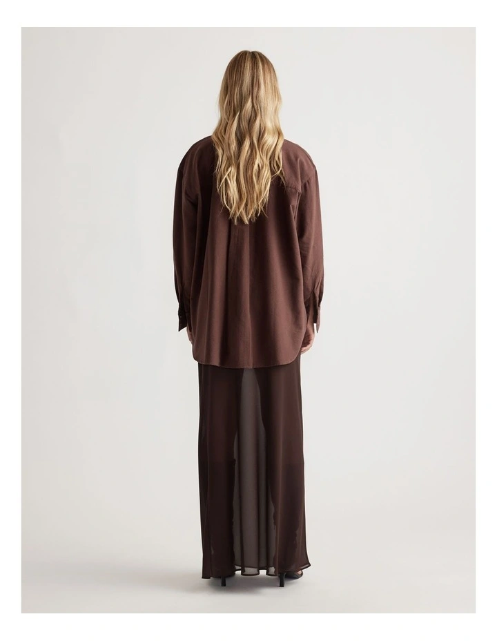 Heather Oxford Oversized Shirt image 2