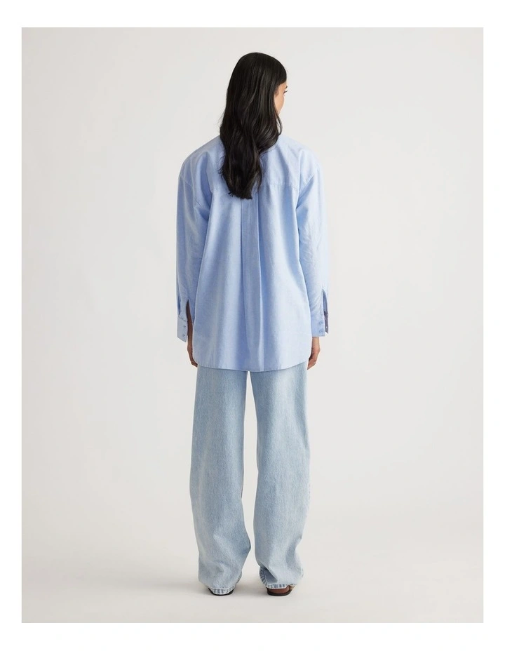 Heather Oxford Oversized Shirt image 2