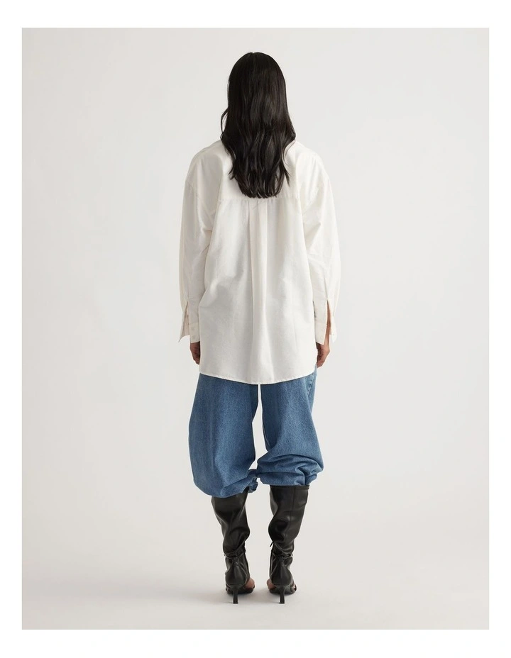 Heather Oxford Oversized Shirt image 2