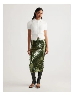 Rosie Fluffy Knit Polo Tee