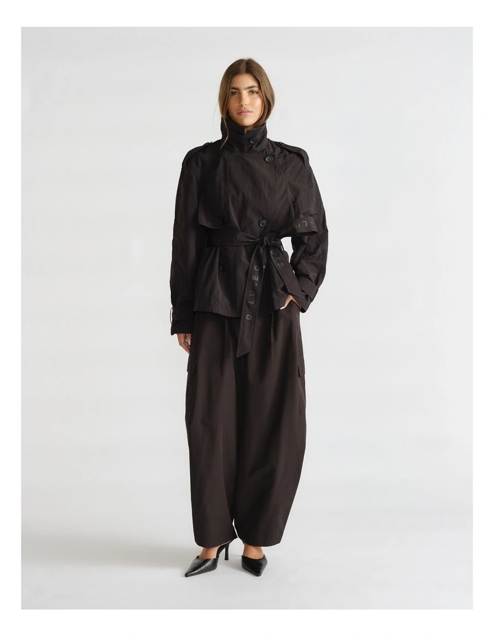 D-Luxe Nylon Cropped Trench image 1