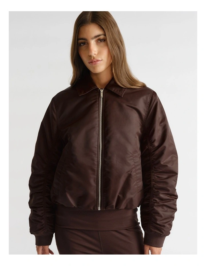 D-Luxe Collared Bomber Jacket image 3