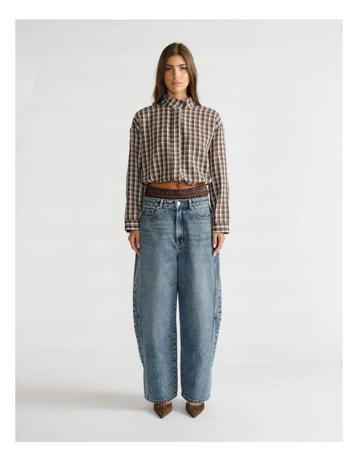 D-Luxe Check Boyfriend Shirt image 1