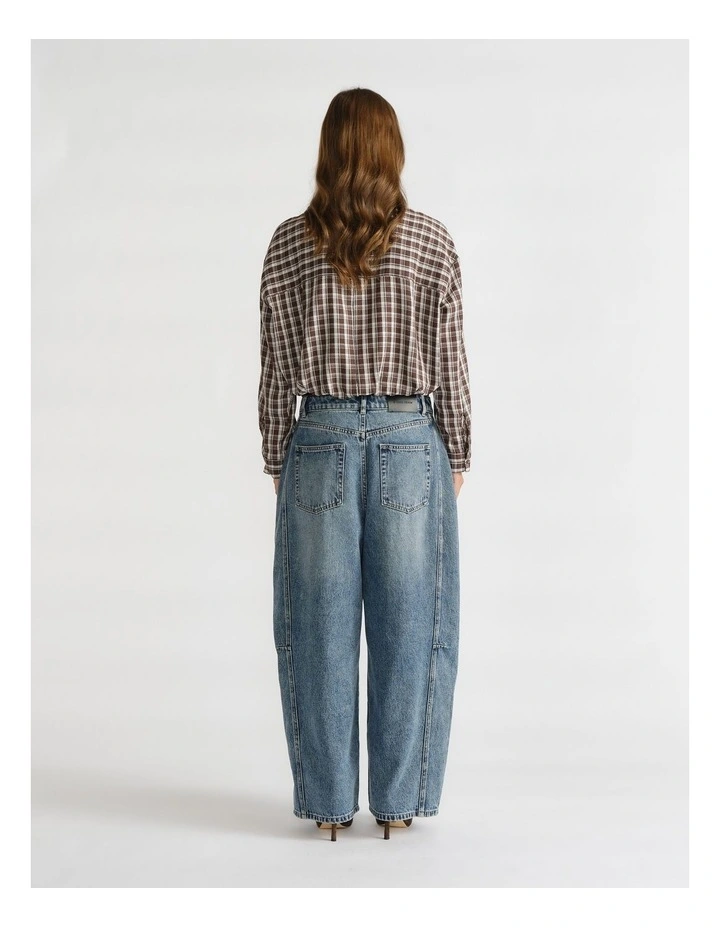 D-Luxe Check Boyfriend Shirt image 2