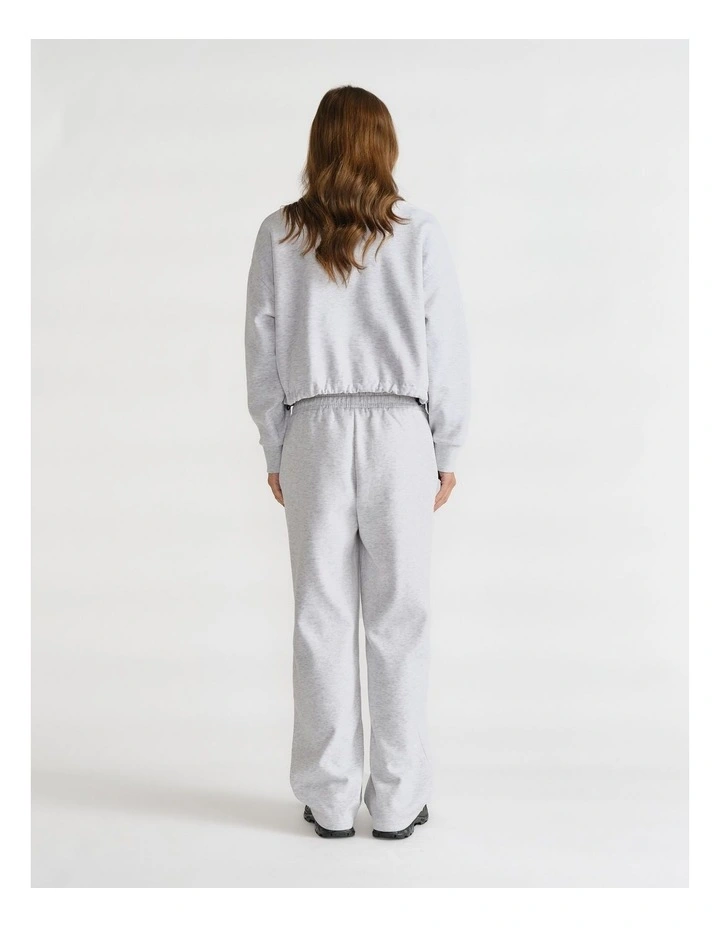 D-Luxe Logo Crop Sweat in Grey image 2