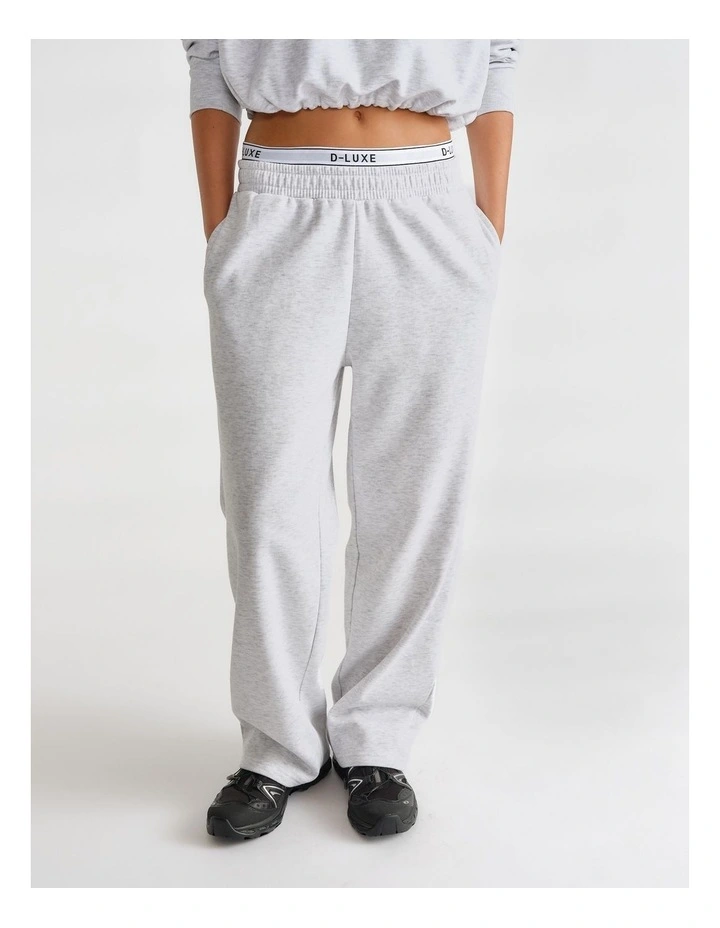 D-Luxe Logo Crop Sweat in Grey image 4