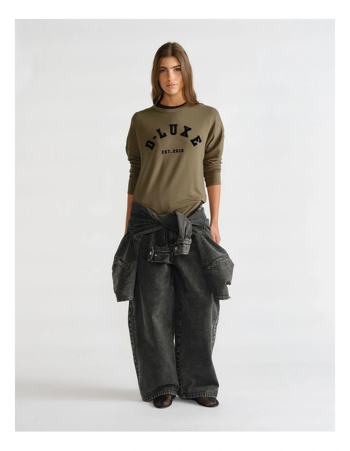 D-Luxe Long Sleeve Logo Top image 1