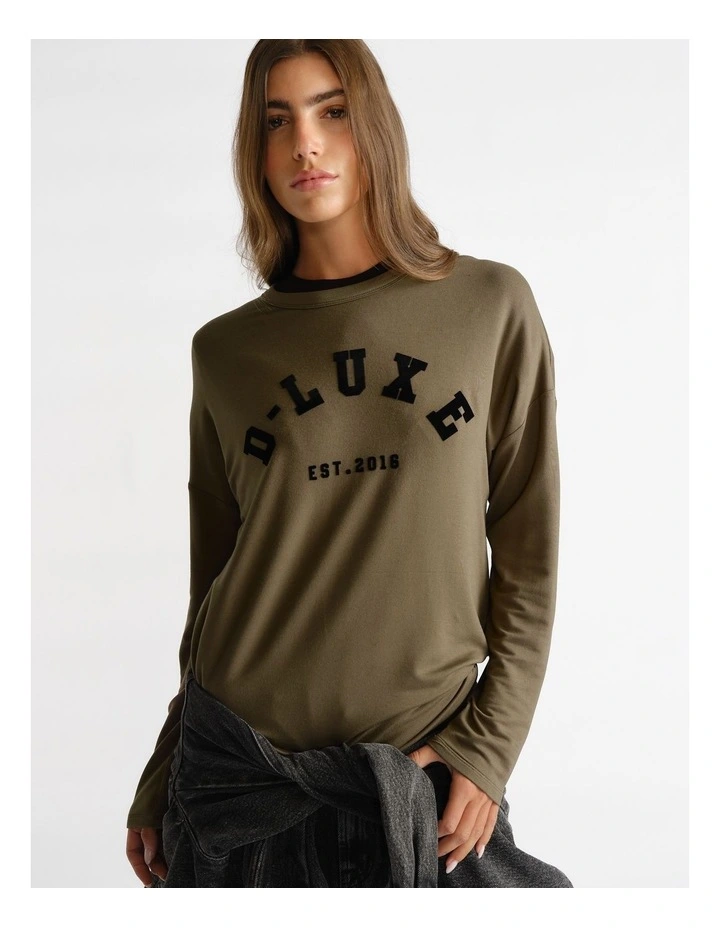 D-Luxe Long Sleeve Logo Top image 3