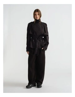 Barrel Track Pant in Black