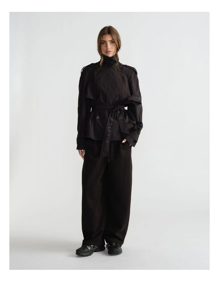 Barrel Track Pant in Black image 1