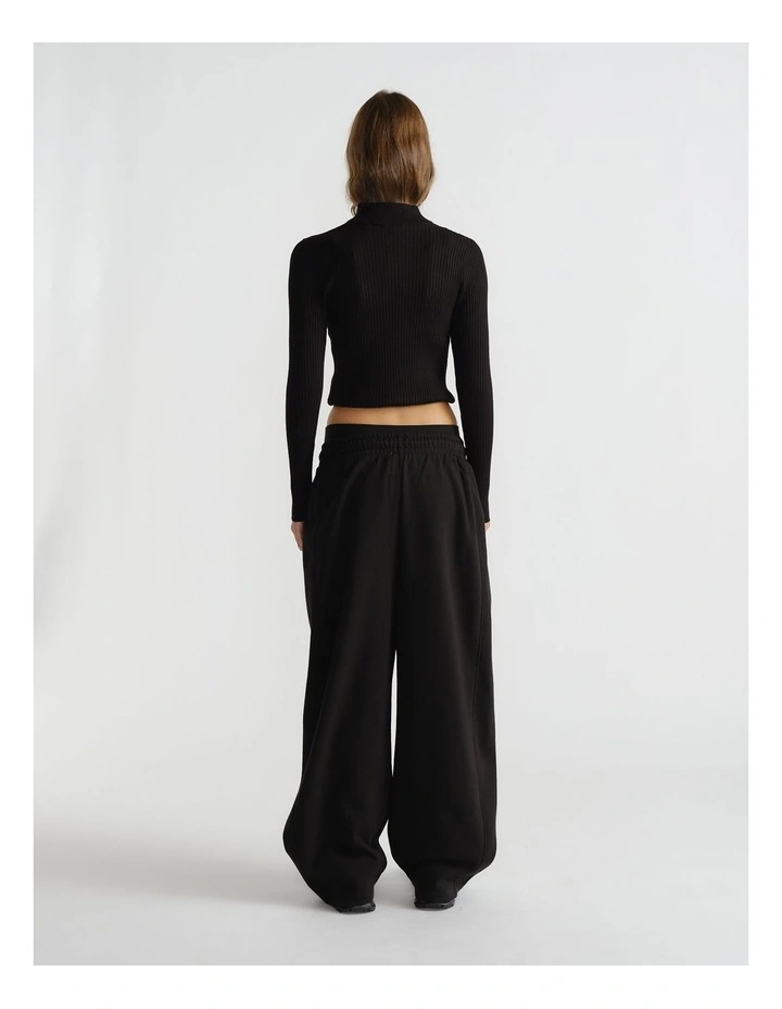 Barrel Track Pant in Black image 2