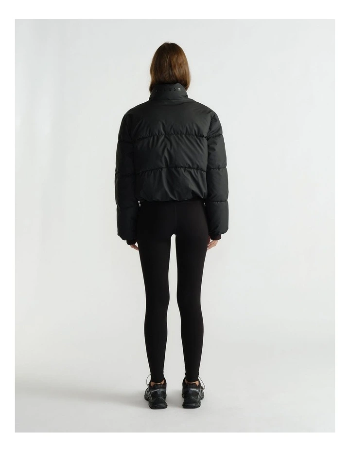 Short Puffer in Black image 2
