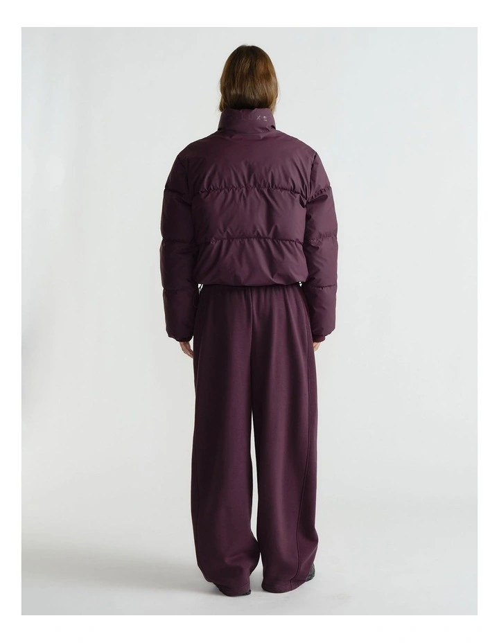 Short Puffer in Midnight Cherry image 2