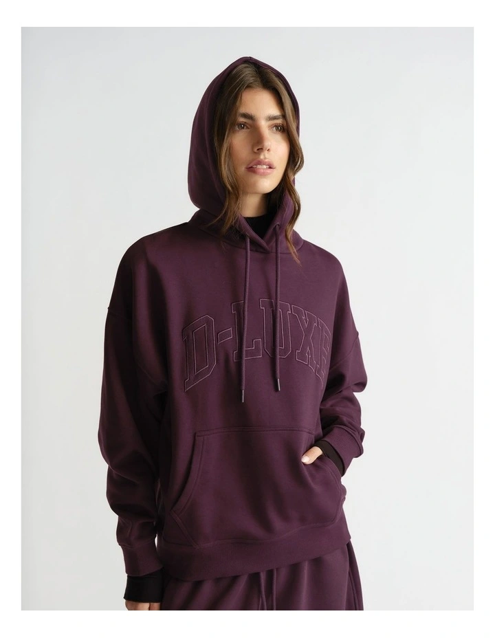 D-Luxe Essential Hoodie in Red image 3