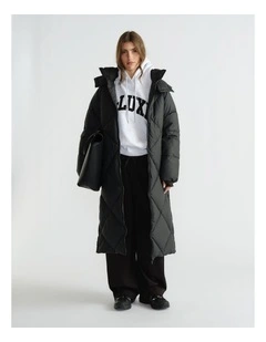Maxi Puffer Jacket in Black