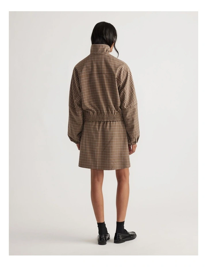 Violet Zip Check Jacket image 2