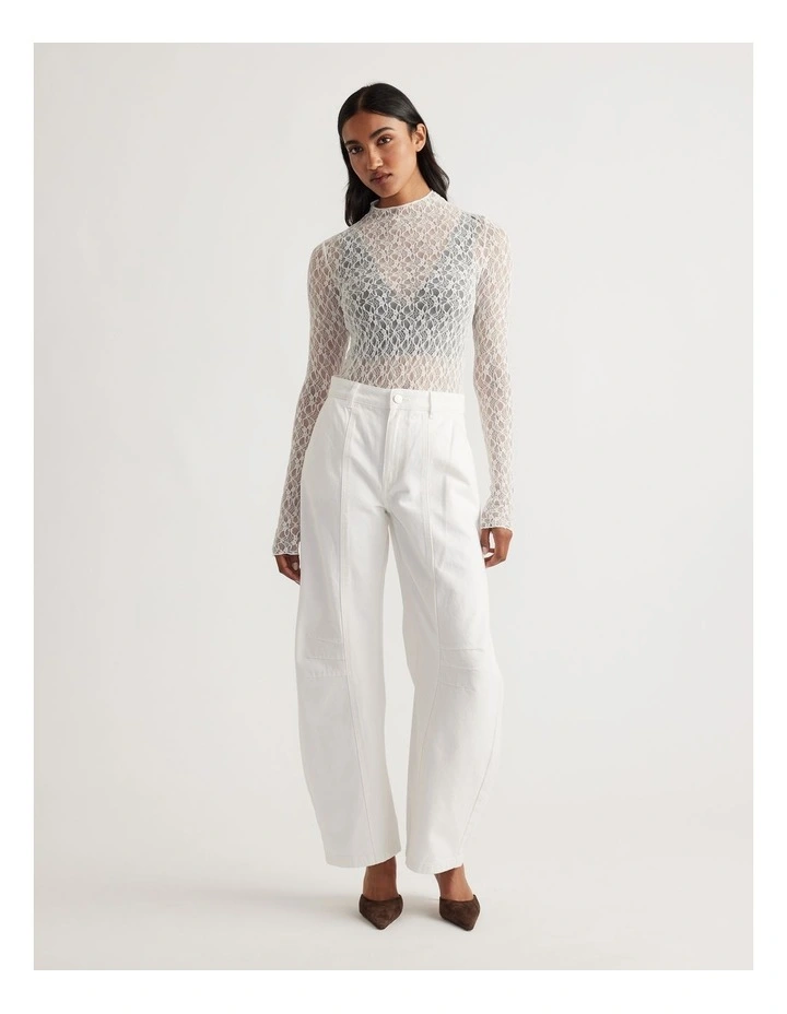 Amber Lace Long Sleeve Top image 1