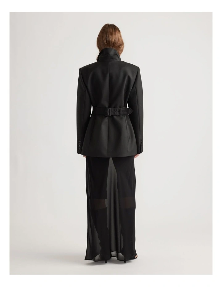 Lydia Structured Blazer in Black image 2