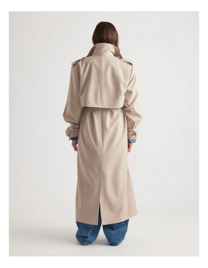 Esther Trench Coat in Biscuit image 2