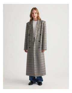 Ella Blazer Coat in Check