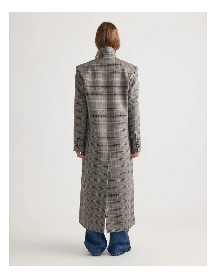 Ella Blazer Coat in Check image 2