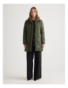 Longline Puffer Jacket